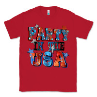 Red Party in the usa 4th of july Classic Tee - CowGirlArtShop