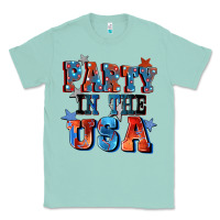 Seafoam Party in the usa 4th of july Classic Tee - CowGirlArtShop