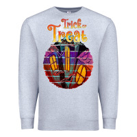 Heather Grey trick treat black Premium Sweatshirt - JahusDesignShop