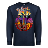Navy trick treat black Premium Sweatshirt - JahusDesignShop