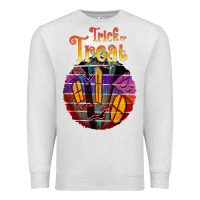 Oatmeal Heather trick treat black Premium Sweatshirt - JahusDesignShop
