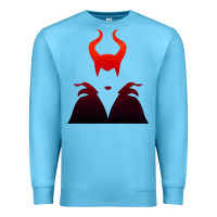Ocean Blue maleficent Premium Sweatshirt - artisFamous