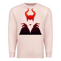 Pale Pink maleficent Premium Sweatshirt - artisFamous