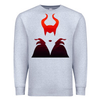 Heather Grey maleficent Premium Sweatshirt - artisFamous