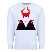White maleficent Premium Sweatshirt - artisFamous