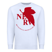 White nerv  evangelion Premium Sweatshirt - artisFamous