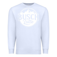 White vintage busch light Premium Sweatshirt - artisFamous