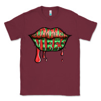 Burgundy summer vibes watermelon lips Classic Tee - Jasminsmagicworld