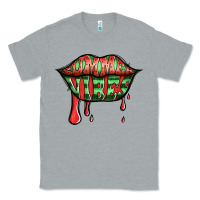Heather Grey summer vibes watermelon lips Classic Tee - Jasminsmagicworld