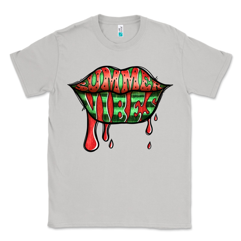 Summer Vibes Watermelon Lips Classic Tee by Jasminsmagicworld | Teevron