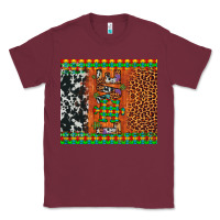 Burgundy love autism awareness leopard cowhide Classic Tee - Artiststas