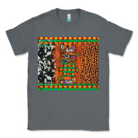 Charcoal Heather love autism awareness leopard cowhide Classic Tee - Artiststas