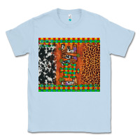 Dusty Blue love autism awareness leopard cowhide Classic Tee - Artiststas