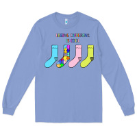 Colony Blue Titi Pretty Art Being Different Is Cool Long Sleeve Tee - CowhideDigitalArt