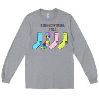 Heather Grey Titi Pretty Art Being Different Is Cool Long Sleeve Tee - CowhideDigitalArt