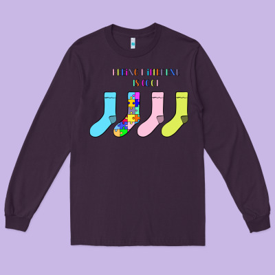 Titi Pretty Art Being Different Is Cool Long Sleeve Tee Designed By Cowhidedigitalart