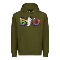 Army Green Boo Premium Hoodie - SublimationCraftShop