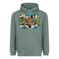 Sage highland cow mom Heavyweight Hoodie - JahusDesignShop