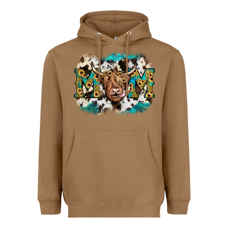 Highland Cow Mom Heavyweight Hoodie by JahusDesignShop | Teevron