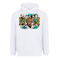 White highland cow mom Heavyweight Hoodie - JahusDesignShop
