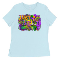 Baby Blue Just bead it Ladies Tee - FaDigitalArtStudio