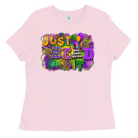 Bubblegum Pink Just bead it Ladies Tee - FaDigitalArtStudio
