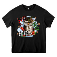 Black ho ho ho snowman gnome Heavy Core Tee - CowGirlArtShop