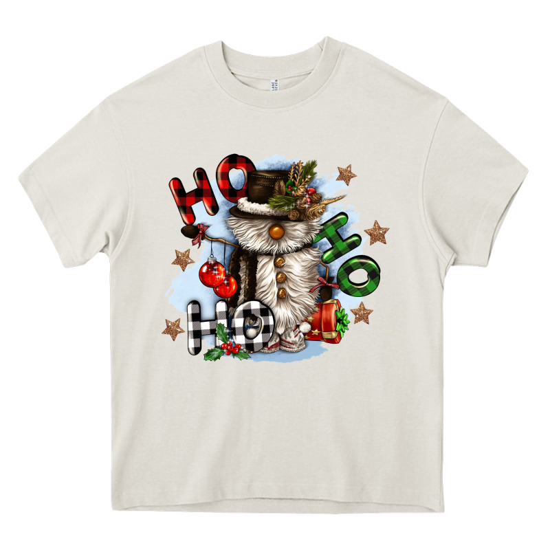 Ho Ho Ho Snowman Gnome Heavy Core Tee by CowGirlArtShop | Teevron