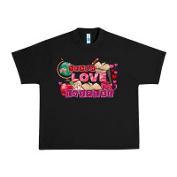Black Valentine's Day Teach Love Inspire Urban Heavy Tee - FaDigitalArtStudio