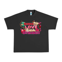 Pigment Black Valentine's Day Teach Love Inspire Urban Heavy Tee - FaDigitalArtStudio