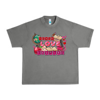 Tornado Valentine's Day Teach Love Inspire Urban Heavy Tee - FaDigitalArtStudio
