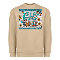 It’s A Beautiful Day To Smile Heavyweight Sweatshirt | Teevron