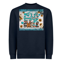 Navy it’s a beautiful day to smile Heavyweight Sweatshirt - JahusDesignShop