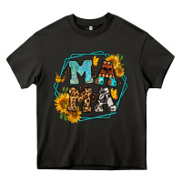 Asphalt sunflowers hexagon frame mama Heavy Core Tee - Jasminsmagicworld