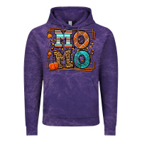 Cloud Purple Fall Autumn Leopard Momo Vintage Hoodie - LillyAllenDesigns