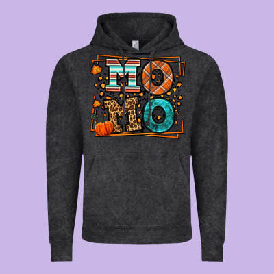 Fall Autumn Leopard Momo Vintage Hoodie Designed By Lillyallendesigns