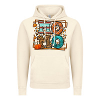 Vintage Artic Fall Autumn Leopard Momo Vintage Hoodie - LillyAllenDesigns