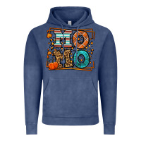 Vintage Denim Fall Autumn Leopard Momo Vintage Hoodie - LillyAllenDesigns