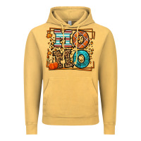 Vintage Mustard Fall Autumn Leopard Momo Vintage Hoodie - LillyAllenDesigns