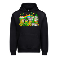 Black st patricks day gnomes coffee cups Urban Hoodie - Jasminsmagicworld