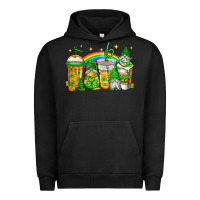 Pigment Black st patricks day gnomes coffee cups Urban Hoodie - Jasminsmagicworld