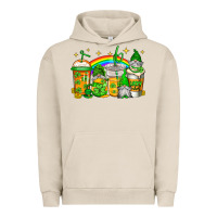 Pigment French Oak st patricks day gnomes coffee cups Urban Hoodie - Jasminsmagicworld