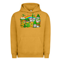 Pigment Peanut Butter st patricks day gnomes coffee cups Urban Hoodie - Jasminsmagicworld
