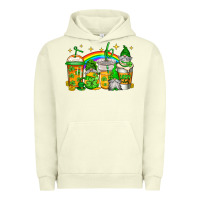 Pigment Pistachio st patricks day gnomes coffee cups Urban Hoodie - Jasminsmagicworld