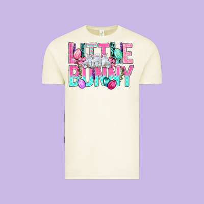 Little Bunny Easter Vintage Tee Designed By Bundleandbundleshop