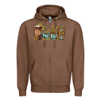 Chestnut sunflower gemstone coffee Zipper Hoodie - JahusDesignShop