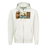 Oatmeal Heather sunflower gemstone coffee Zipper Hoodie - JahusDesignShop