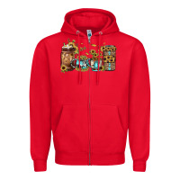 Red sunflower gemstone coffee Zipper Hoodie - JahusDesignShop