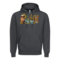Smoke sunflower gemstone coffee Zipper Hoodie - JahusDesignShop