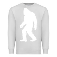 Dove Grey bigfoot walking silhouette Premium Sweatshirt - artisFamous